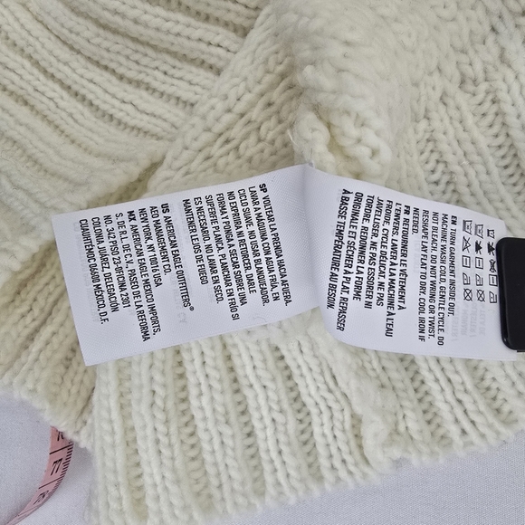 American Eagle Outfitters Ivory wool mohair blend sweater - Picture 9 of 11